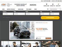 Tablet Screenshot of goodwinchevy.com